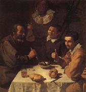 VELAZQUEZ, Diego Rodriguez de Silva y Three Men at a Table France oil painting artist